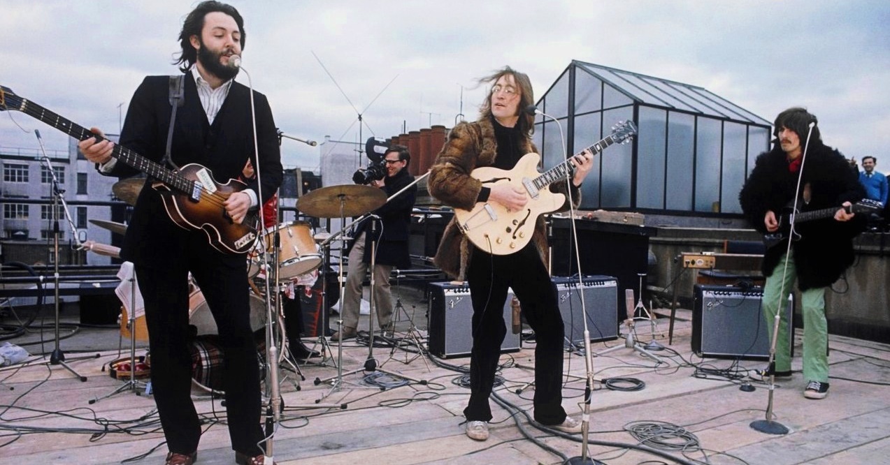 Show surpresa sobre o telhado da Apple, no centro de Londres, realizado em 30 de janeiro de 1969, entrou para a história como "Rooftop concert".