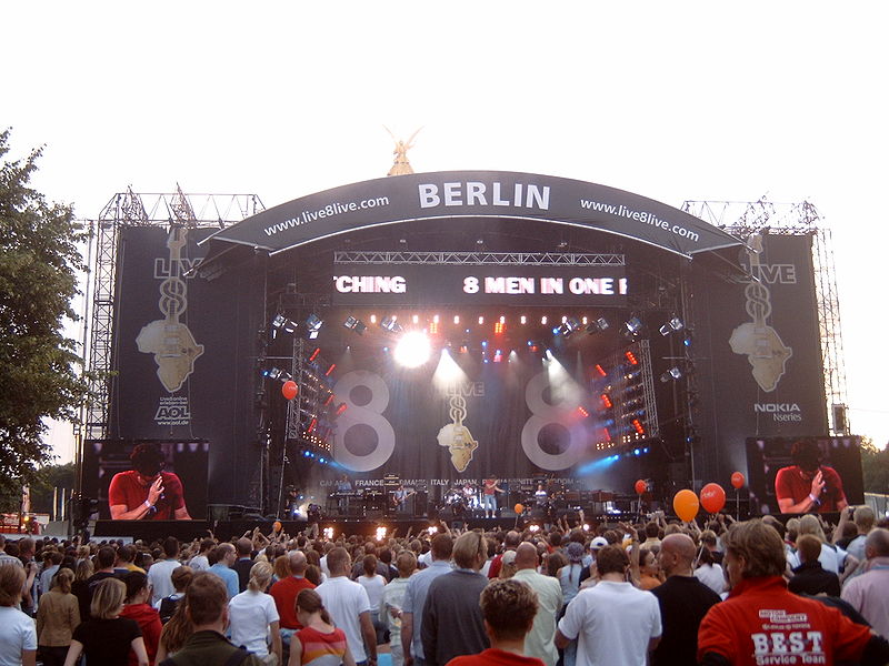 a-ha se apresenta no Live 8 em Berlim