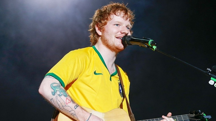 Ed Sheeran em show no Brasil