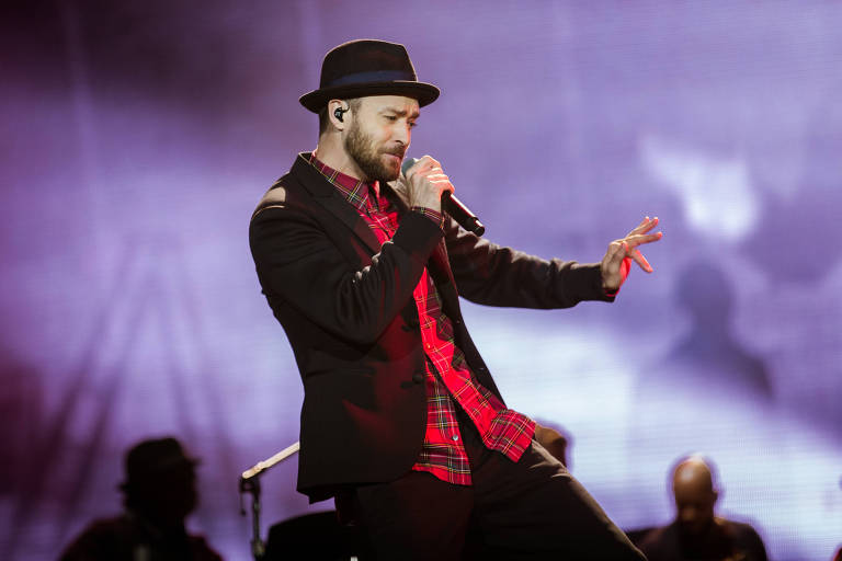 Justin Timberlake em apresentação no RockInRio, 18 de setembro de 2017